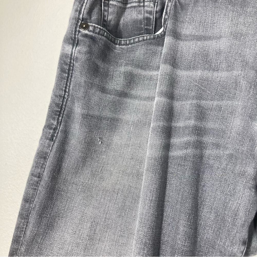 7 For All Mankind Slimmy Slim Fit Jeans Mens 34 In Gravel Gray Straight Leg - Picture 4 of 16